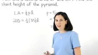 Surface Area of a Pyramid | MathHelp.com