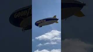 The Goodyear Blimp Taking Off