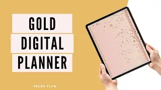 gold digital planner