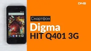 Распаковка смартфона Digma HIT Q401 3G / Unboxing Digma HIT Q401 3G