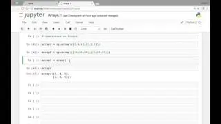 Array -  Arithmetic operations on arrays