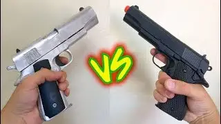 Comparison - Homemade M1911 vs Airsoft M1911 / Comparação