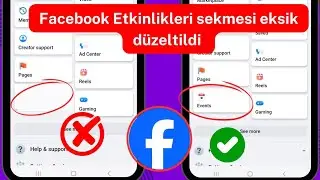 Facebook'ta Eksik Etkinlik Sekmesi Nasıl Düzeltilir 2024 | Etkinlik Sekmesi Eksik Sorununu Çöz