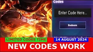 *NEW CODES AUGUST 14, 2024* [FLAME V2 + ASH] Fruit Battlegrounds ROBLOX | LIMITED CODES TIME