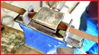 How to bend flat bar at home || Ideas for iron bar bending 2023