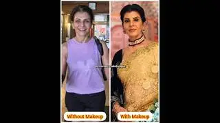 Without makeup 🆚 with makeup 🤣 #yrkkh #abhira