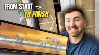 Creating Artwork for Exhibitions | My FULL Process from Plan to Framed Painting