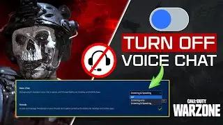 How to Turn On/Off Voice Chat in COD Warzone 3.0 | Enable and Disable Call of Duty Voice Chat