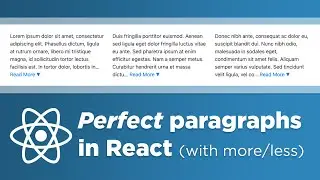 Create symmetrical paragraph lengths with Read More / Read Less in React