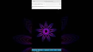 Python Animation Flower || Python Graphics Design || Python Learning 