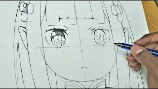 Drawing Emilia | Re:Zero [ Anime Drawing Tutorial for Beginners ]