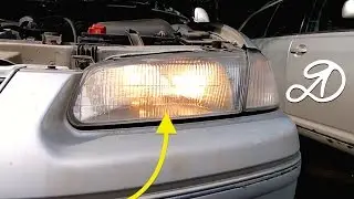 Replacing the bulb in the headlamp. Toyota Camry Gracia