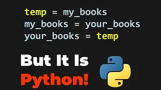 SWAPPING 2 VARIABLES IN PYTHON