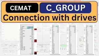 PCS7 CEMAT C_GROUP Block interconnection with drives