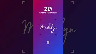 We ❤️ these Canva Fonts 
