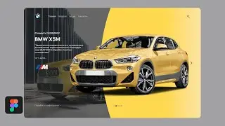 BMW Car Website Design in Figma - Speed Art Tutorial