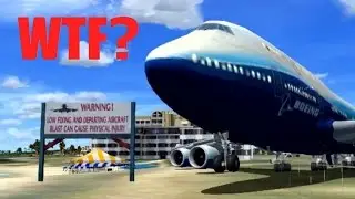 FSX Multiplayer (Steam) IDIOTS Cause CHAOS at TNCM! (St. Maarten)