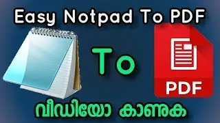 How to convert Notepad to PDF/ Easy way