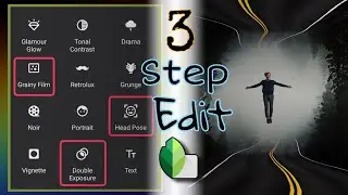 Photo manipulation in 1 min Using Snapseed. OMG! only 3 Steps Editing 