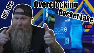 Overclocking Rocket Lake Live 19% IPC Improvement -196C