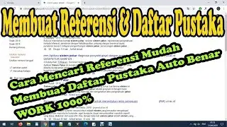 TRIK JITU MENCARI REFERENSI JURNAL DAN MEMBUAT DAFTAR PUSTAKA YANG CEPAT SERTA BENAR