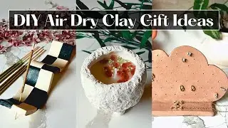 Air Dry Clay Gift Craft Projects | DIY Incense Holder, Clay Candle Pot & Cloud Jewelry Holder