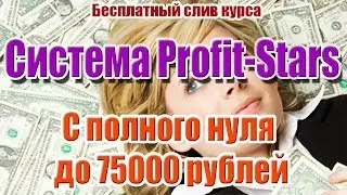 Система Profit-Stars. Слив курса. С полного 0 до 75000 рублей