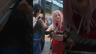 Sasuke ❤️ Sakura Naruto Shippuden cosplay #shorts