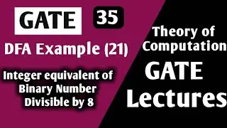 Theory of Computation DFA Example(21) | Integer equivalent of binary number divisible by 8 | TOC