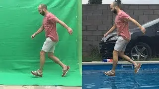 Green screen Chroma key tutorial in 4 minutes - walking on water