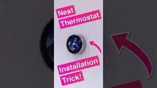 Mounting a Nest Thermostat on a Square Back Box #smarthome #nest #diy #electrical #shorts