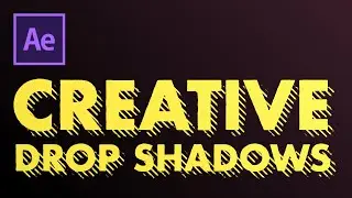 Creative drop shadow for type | After Effects Tutorial