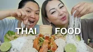 THAI FOOD *Spicy Cucumber Salad with Salmon Sashimi, Vietnamese Ham with SAS Chili Chips Mukbang