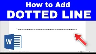 How to Add DOTTED LINES & Dashes in WORD (Easy Method!)