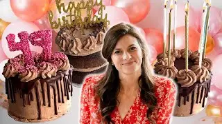 HOW TO Beginner BIRTHDAY Layered CHOCOALTE CAKE- 3 EASY VARIATIONS!