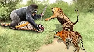 Tiger Vs Gorilla! Tiger Fell Into Tragedy When Confronting Smartest Enemy In Forest - What Happened?