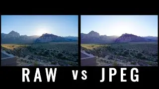 RAW vs JPEG Side By Side Comparison