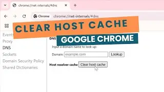 How to clear host cache Google Chrome | Fix Chrome Browsing Issues