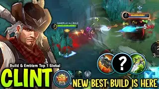 CLINT PERFECT 1 SHOT BUILD & EMBLEM FOR GOLD LANE 100% BACK TO META 😱 - BUILD TOP 1 GLOBAL CLINT