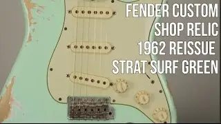 Fender Custom Shop Stratocaster 60's Relic in Surf Green - Demo, Gear Videos