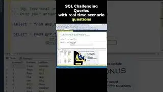 2 years Experience SQL Challenging Queries SQL Interview tutorials #sqlinterviewquestions