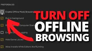 How To Disable Offline Mode Browsing in Epic Games Launcher