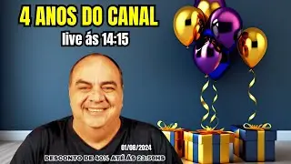 Aniversário de 4 anos do Canal -  Live 53/2024 -  #053     #mariomassini