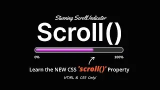 Pure CSS Scroll Progress Animation | CSS Scroll Animation