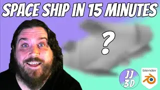 Speed Modeling a Space Ship in 15 Minutes in Blender 