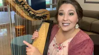 Learn How to Play The Harp (harp lessons) ODE TO JOY- Beethoven!!! Free YouTube Teaching Tuesday