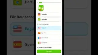 Duolingo Select English Language