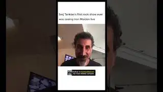 Serj Tankian's first rock concert was an Iron Maiden one