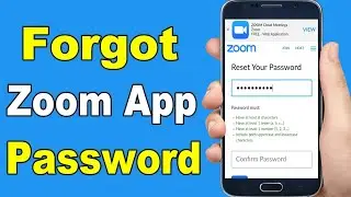 Zoom App Password Reset | Zoom App Forgot Password | Forgot Zoom Password | Reset Zoom Password
