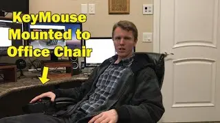 KeyMouse Track Mounted to Office Chair - Efficient & Comfortable